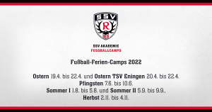 SSV Akademie Fußball-Ferien-Camps 2022 für Jungen und Mädchen im Alter von 6 bis 14 Jahren